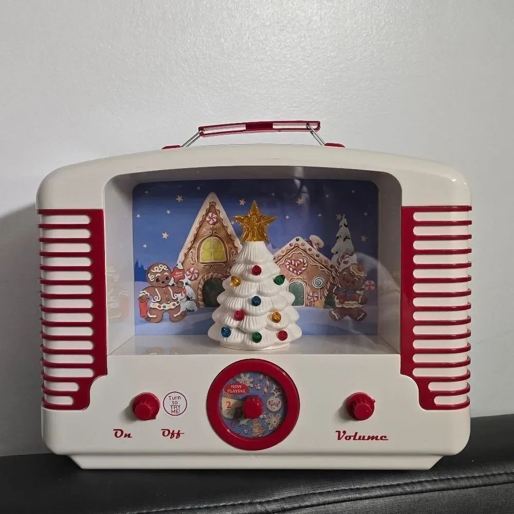 Mr. Christmas Retro Illuminated Holiday Radio Plays 6 Christmas Songs New